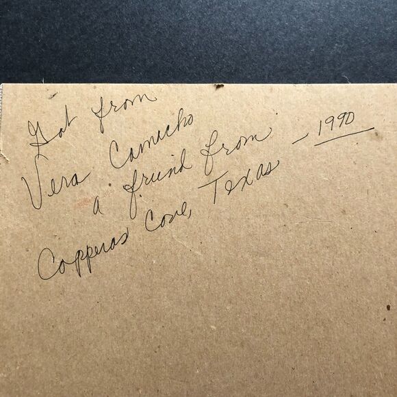 Needlepoint Picture Juells Antiques Shop Vtg Handmade 90 Unframed Cross Stitch - Picture 9 of 9